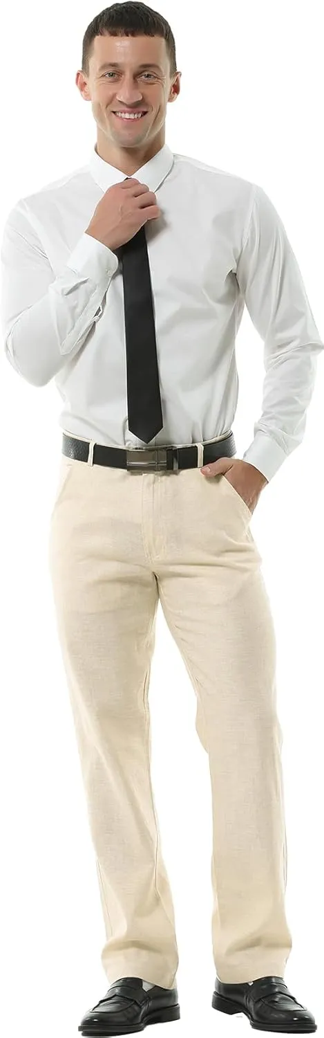 Hoerev Mens Summer Linen Casual Trousers, Casual Pants - Stylish Comfort for Every Occasion