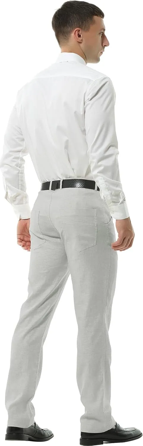 Hoerev Mens Summer Linen Casual Trousers, Casual Pants - Stylish Comfort for Every Occasion