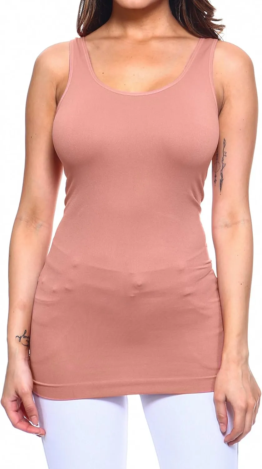 ICONOFLASH Womens Camisole Tank Top Seamless Basic Shirt US One Size