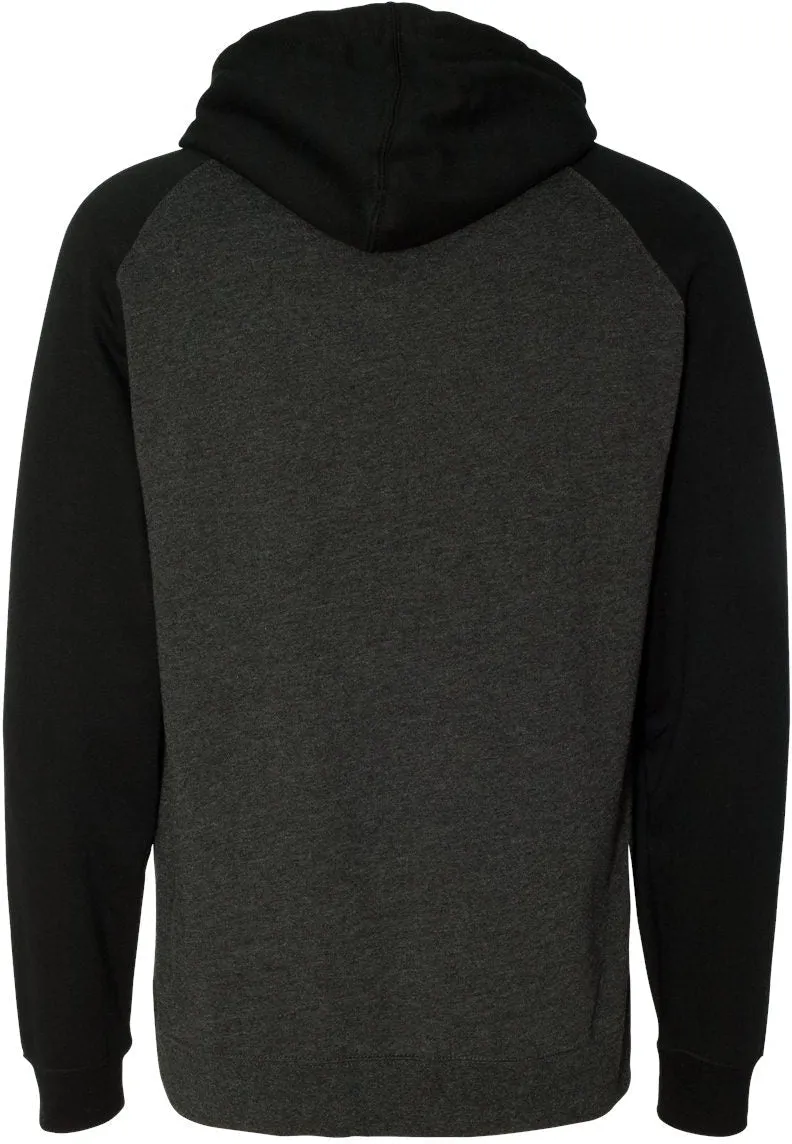 Independent Trading Co. Raglan Hooded Sweatshirt 