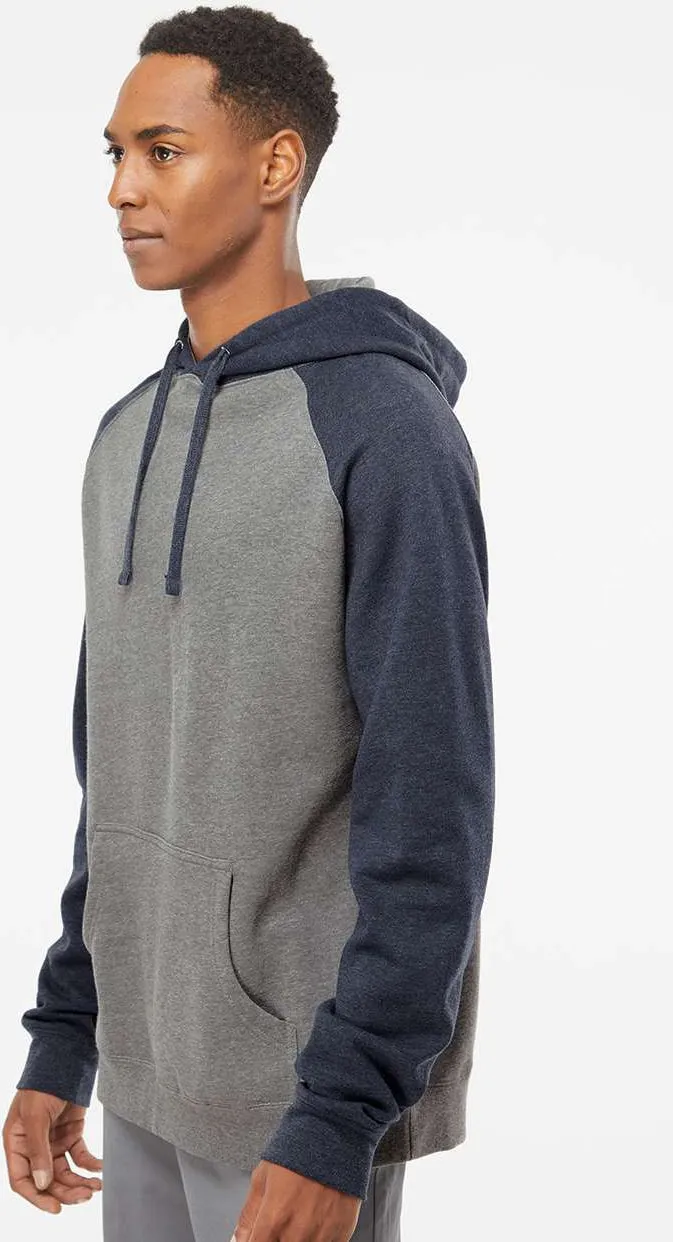 Independent Trading Co. Raglan Hooded Sweatshirt 