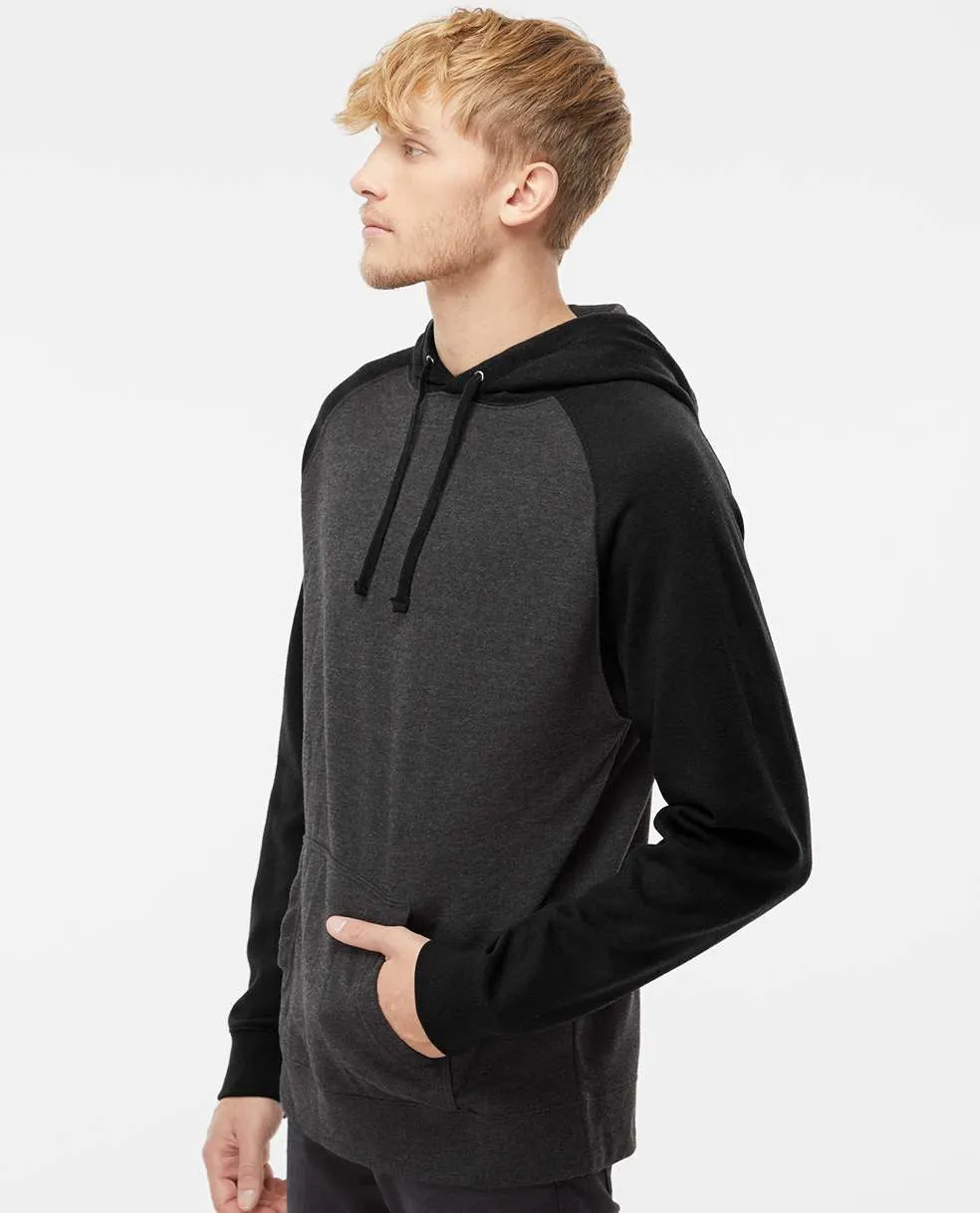 Independent Trading Co. Raglan Hooded Sweatshirt 