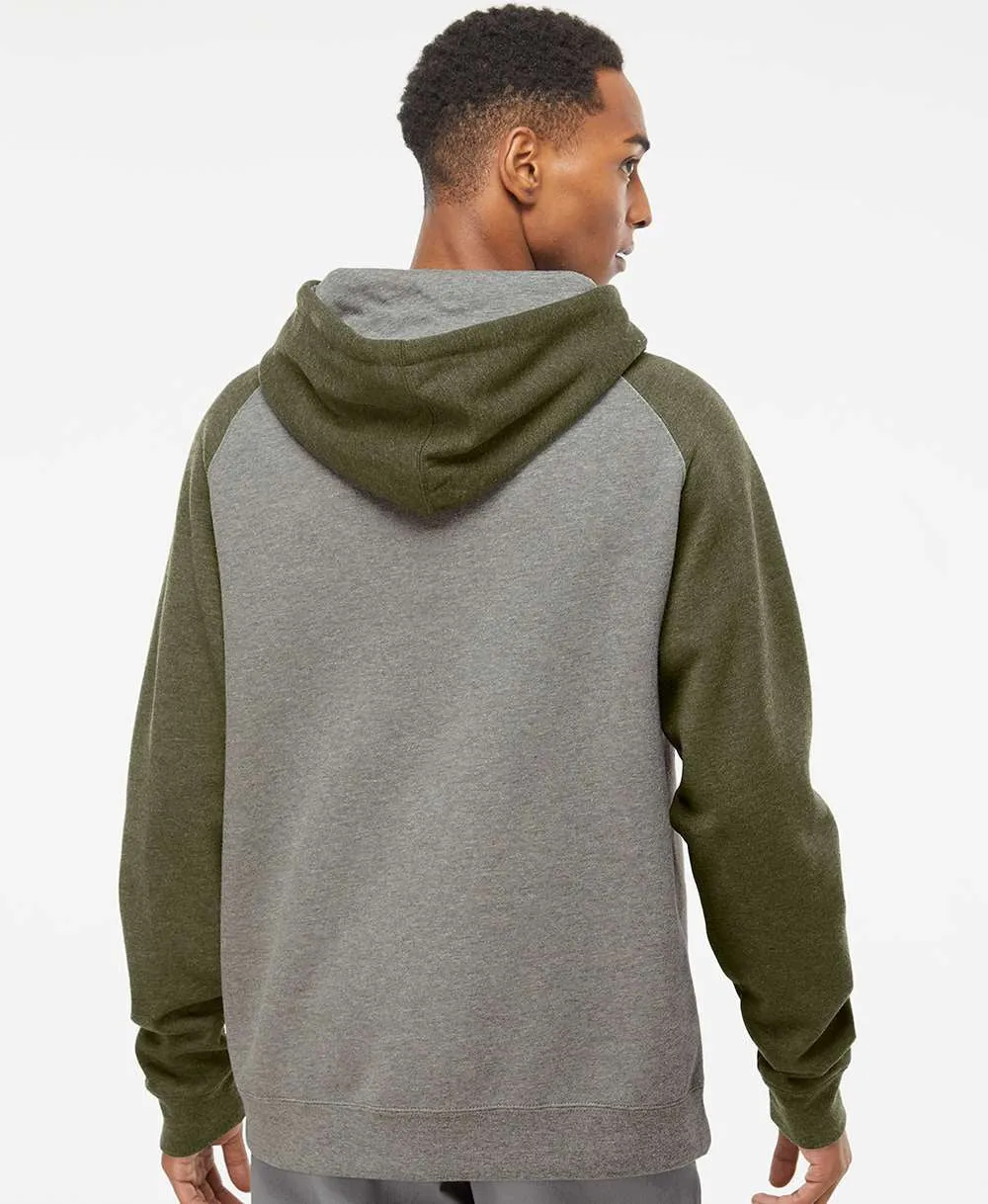 Independent Trading Co. Raglan Hooded Sweatshirt 