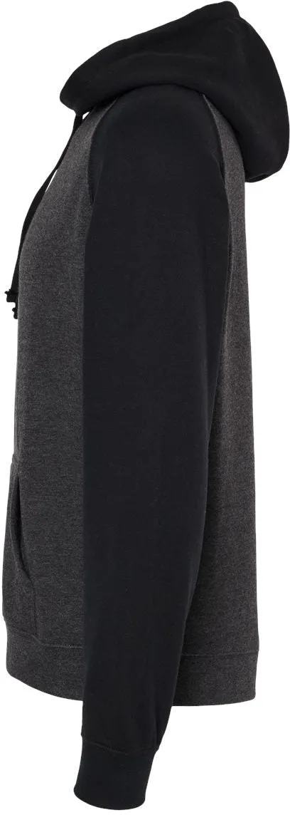 Independent Trading Co. Raglan Hooded Sweatshirt 
