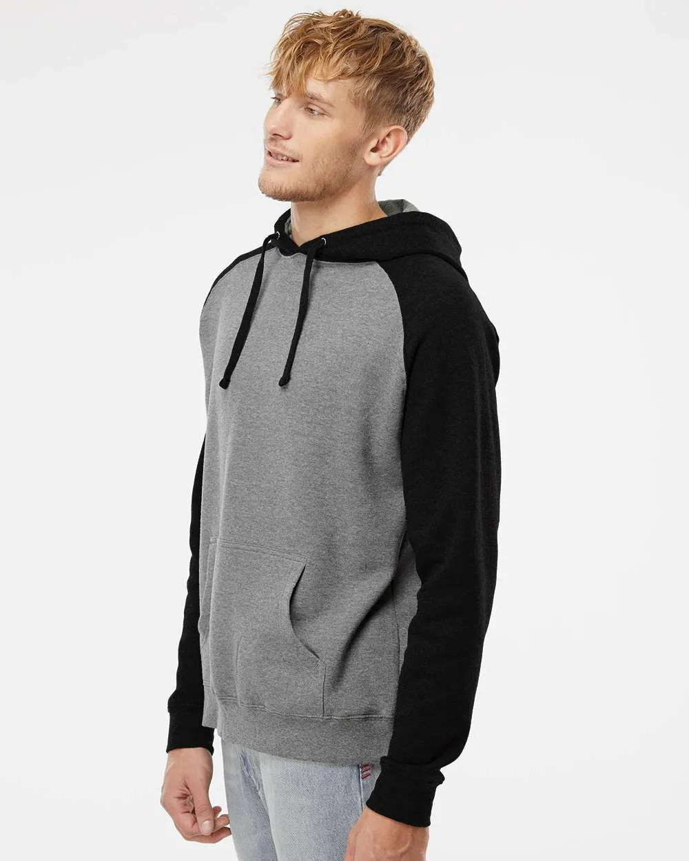 Independent Trading Co. Raglan Hooded Sweatshirt 