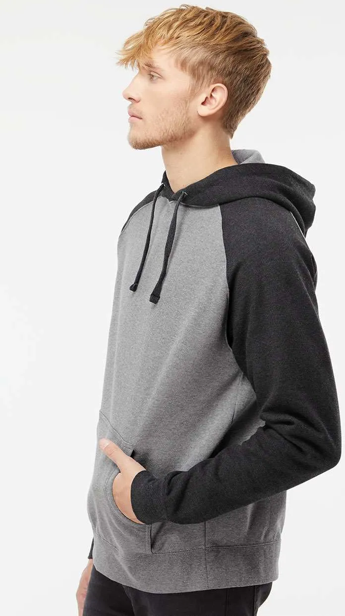Independent Trading Co. Raglan Hooded Sweatshirt 