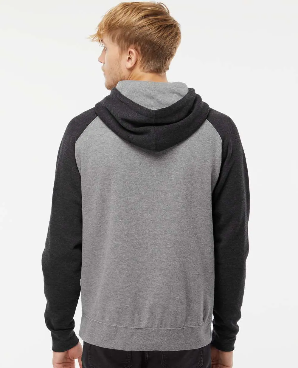 Independent Trading Co. Raglan Hooded Sweatshirt 