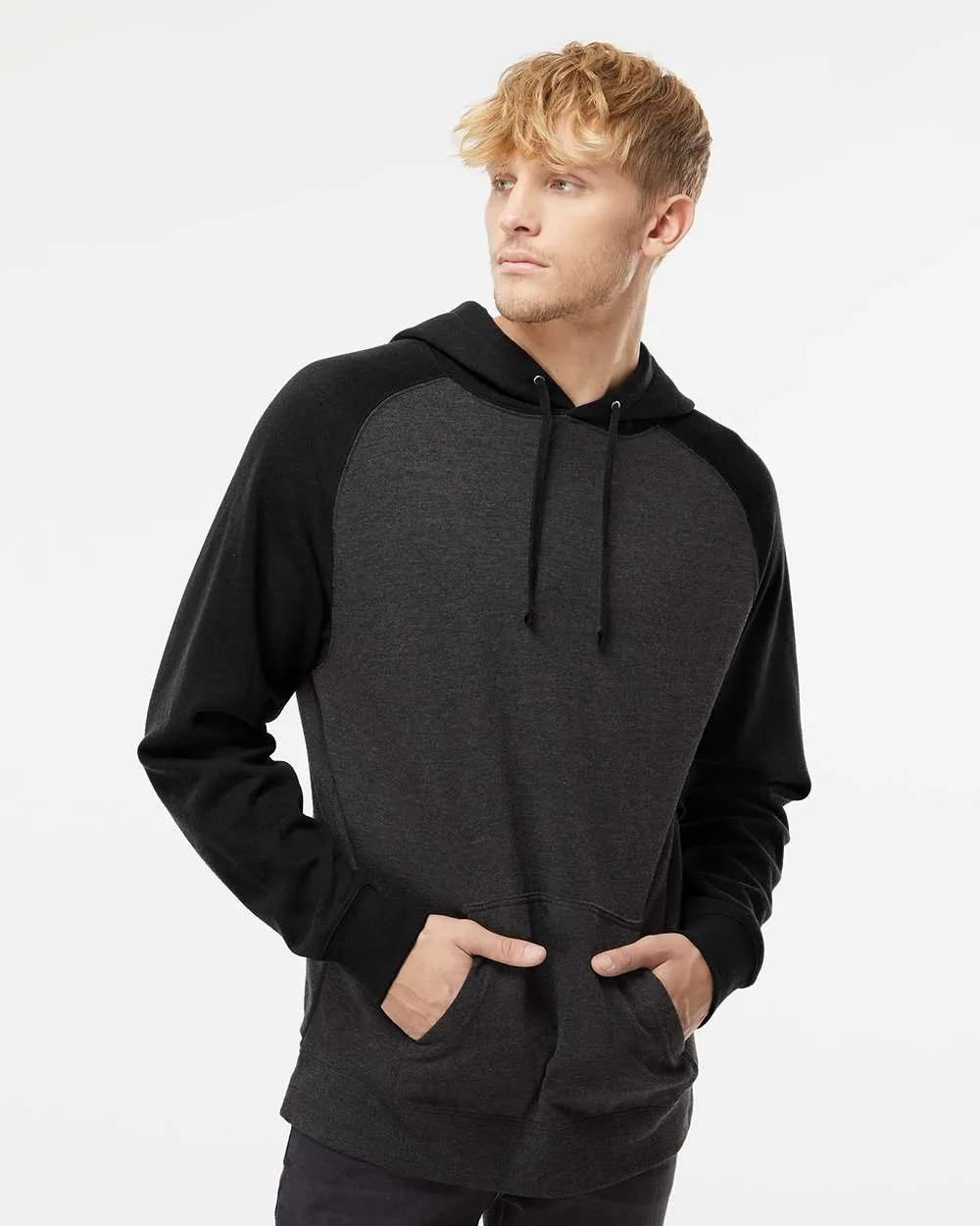 Independent Trading Co. Raglan Hooded Sweatshirt 