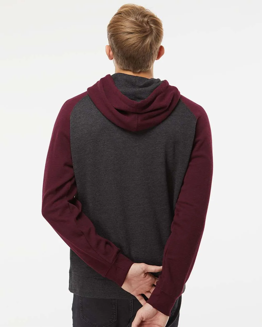 Independent Trading Co. Raglan Hooded Sweatshirt 