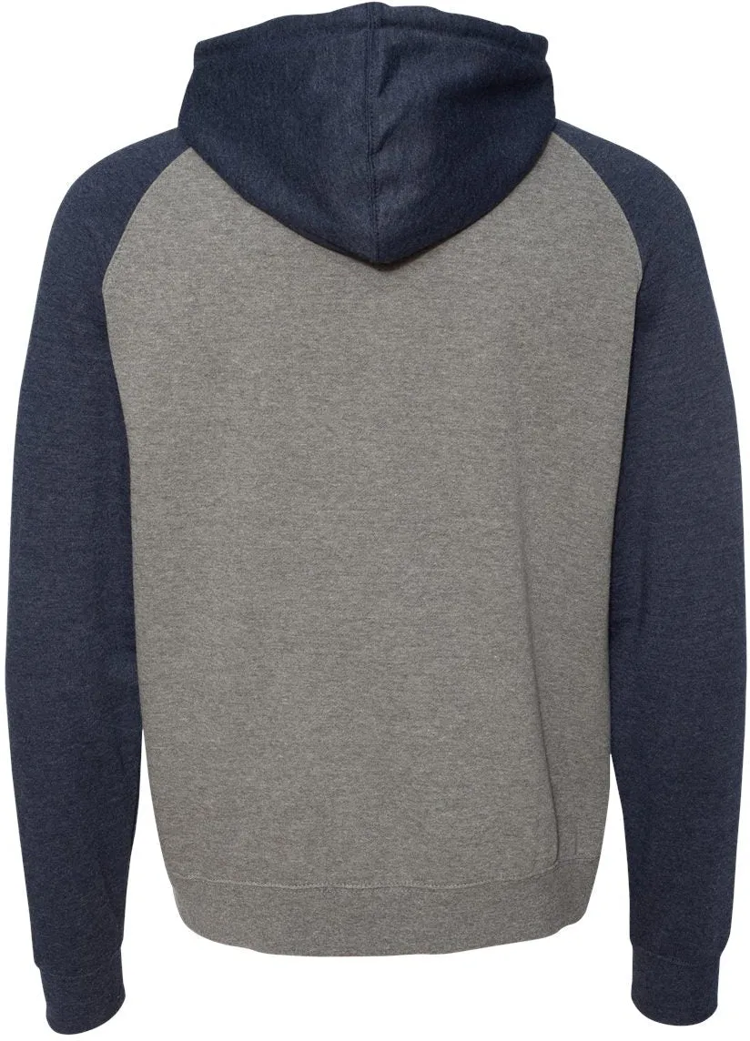 Independent Trading Co. Raglan Hooded Sweatshirt 