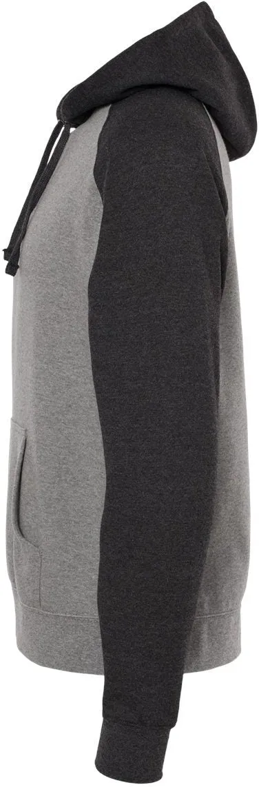 Independent Trading Co. Raglan Hooded Sweatshirt 