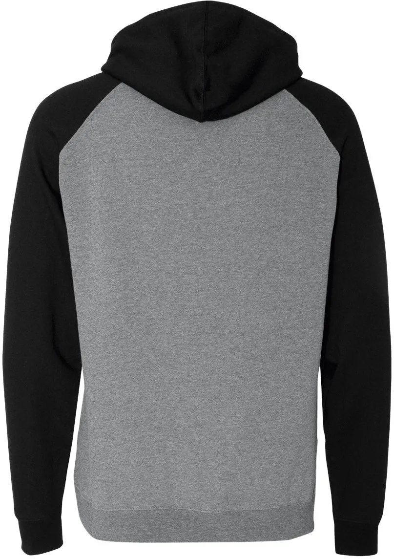 Independent Trading Co. Raglan Hooded Sweatshirt 