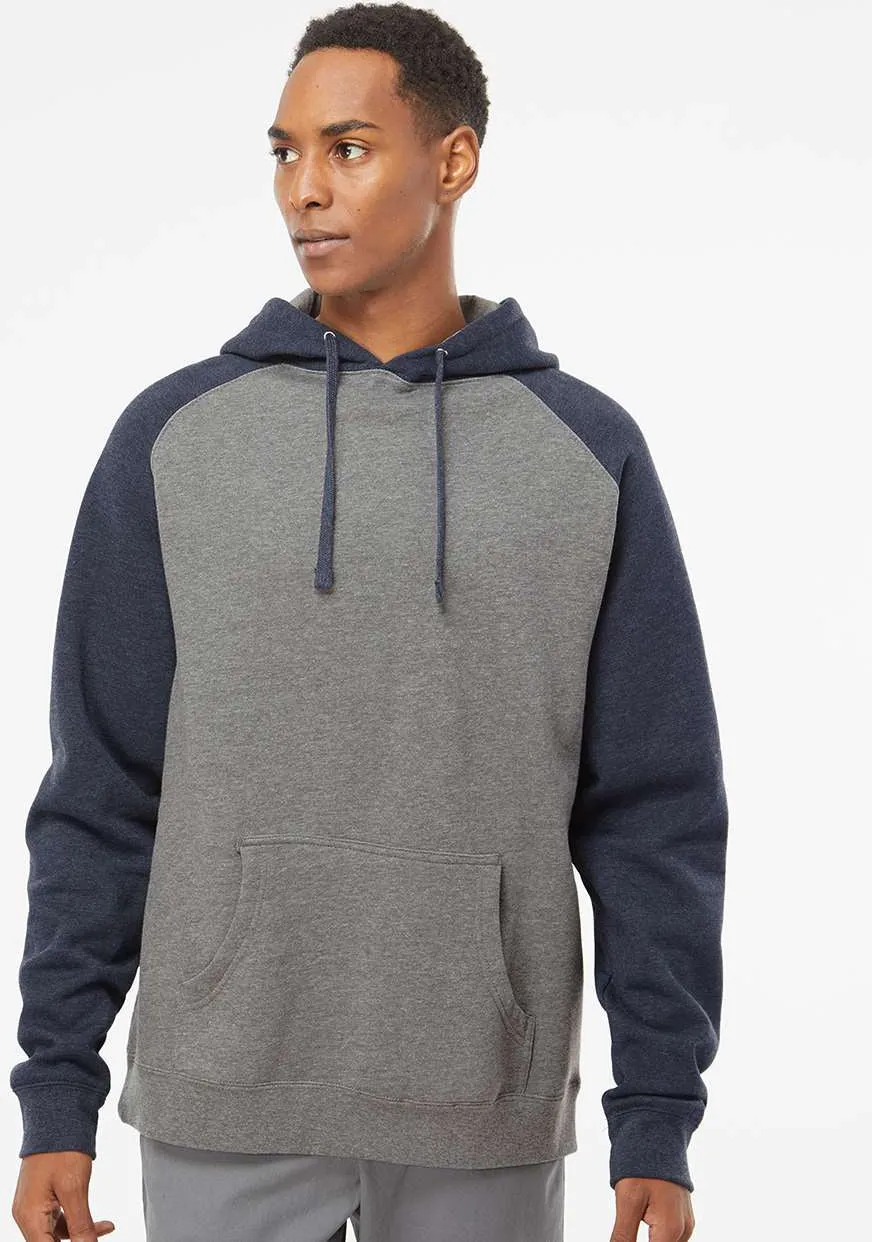Independent Trading Co. Raglan Hooded Sweatshirt 