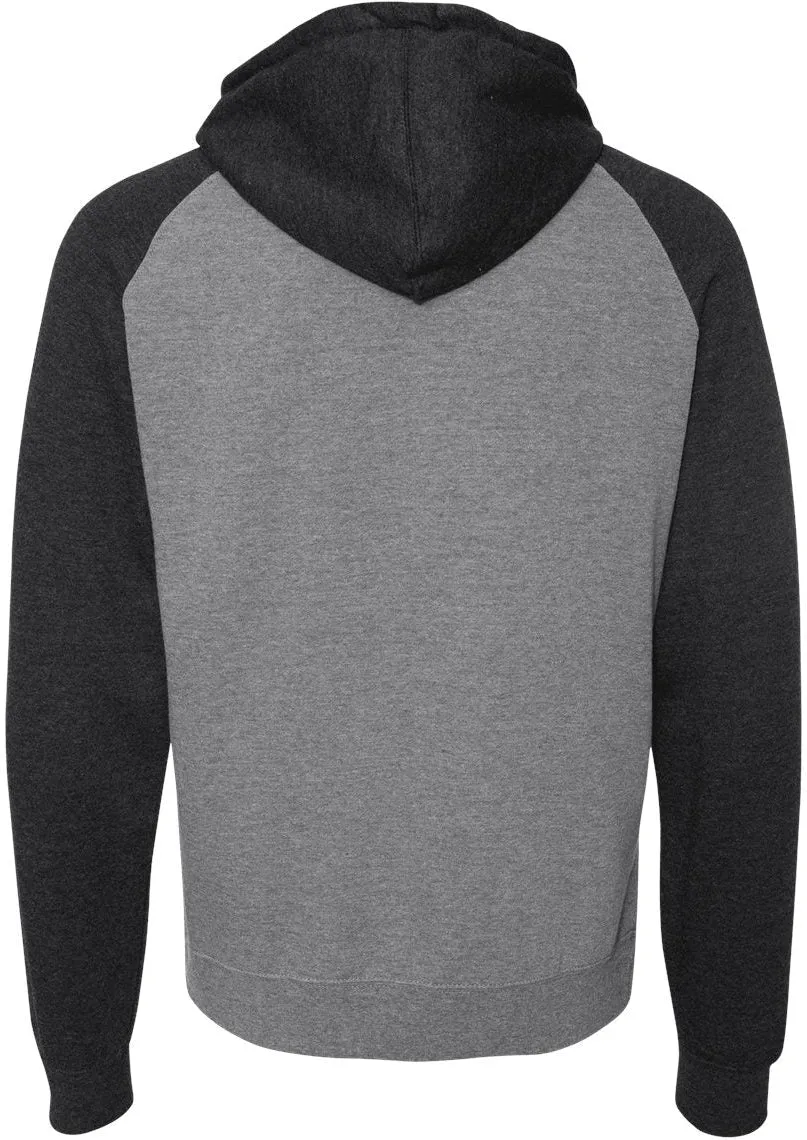Independent Trading Co. Raglan Hooded Sweatshirt 