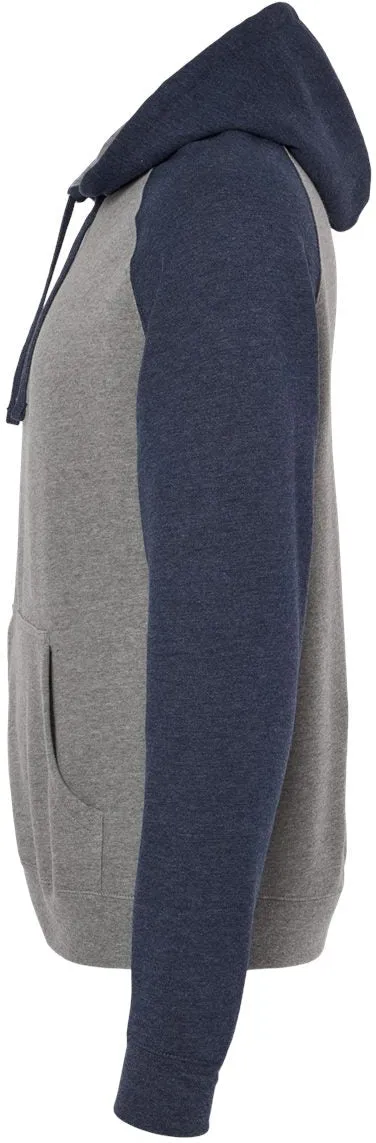 Independent Trading Co. Raglan Hooded Sweatshirt 