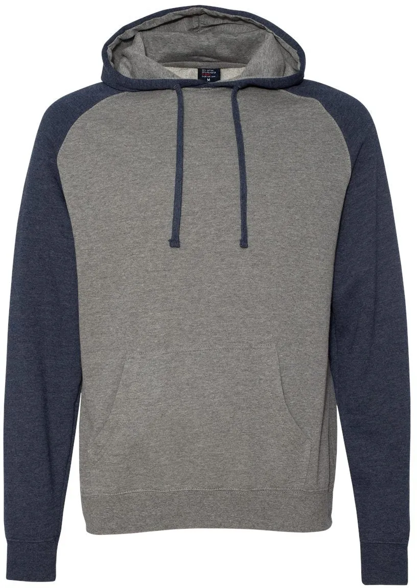 Independent Trading Co. Raglan Hooded Sweatshirt 