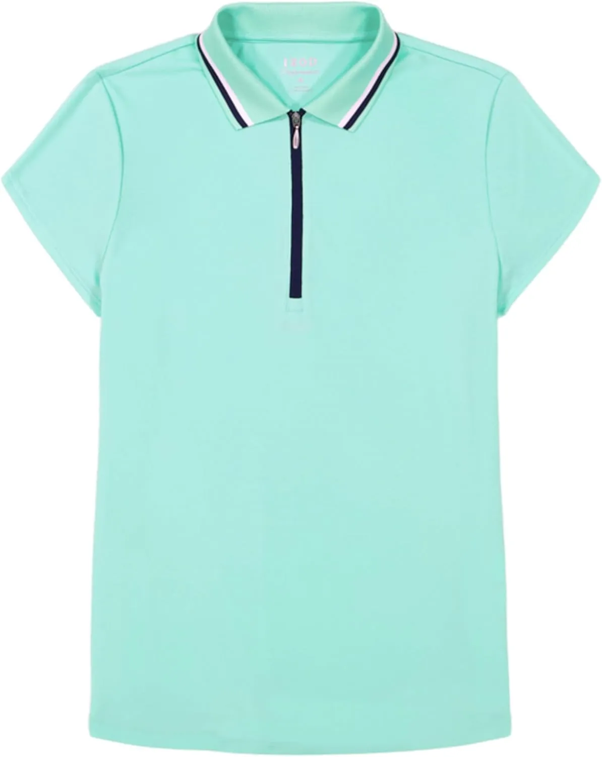 IZOD Women's Shirt Performance Stretch Golf Collared Cap Sleeve