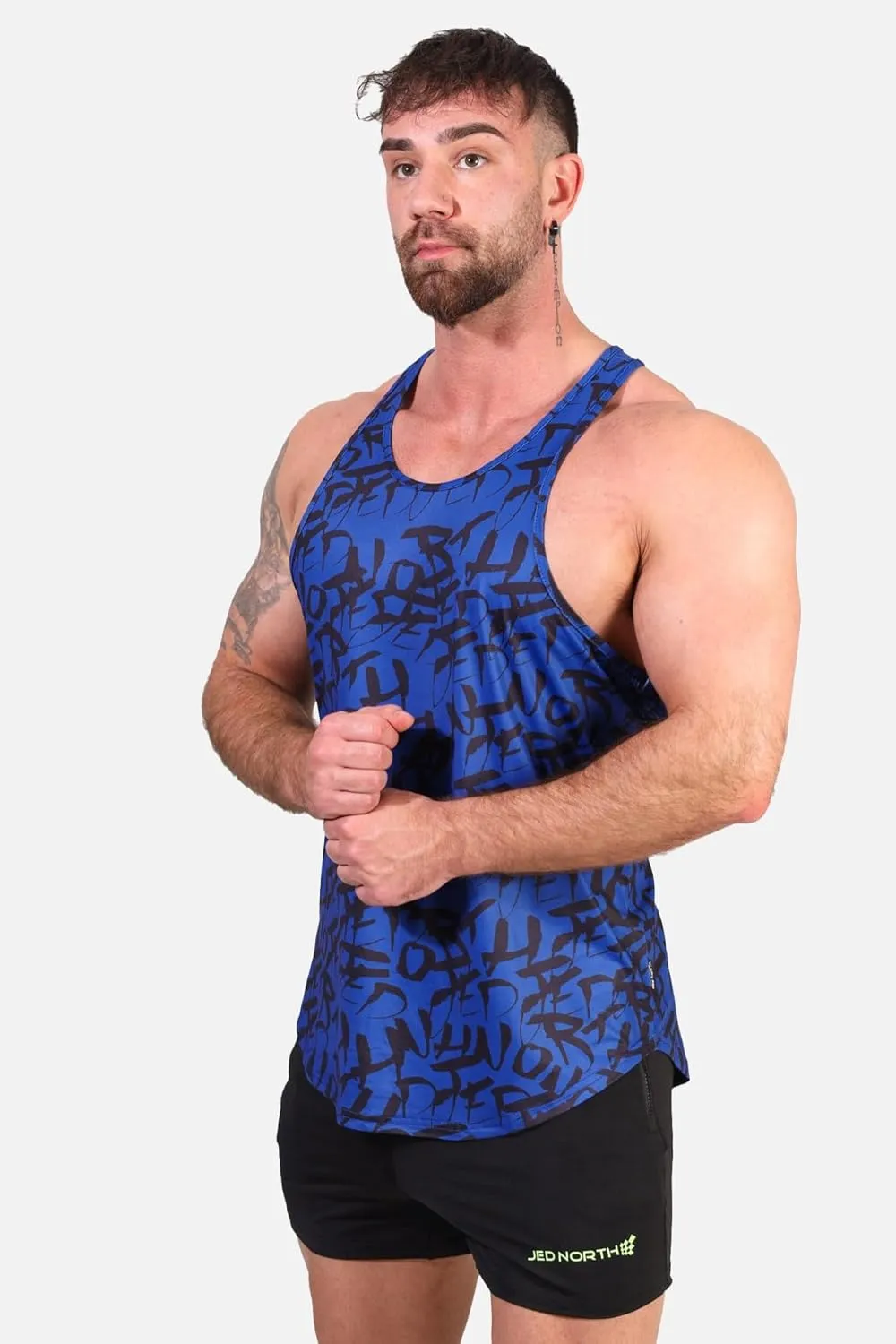 Jed North Bodybuilding Tank Top Gym Stringer Y-Back Muscle Racerback