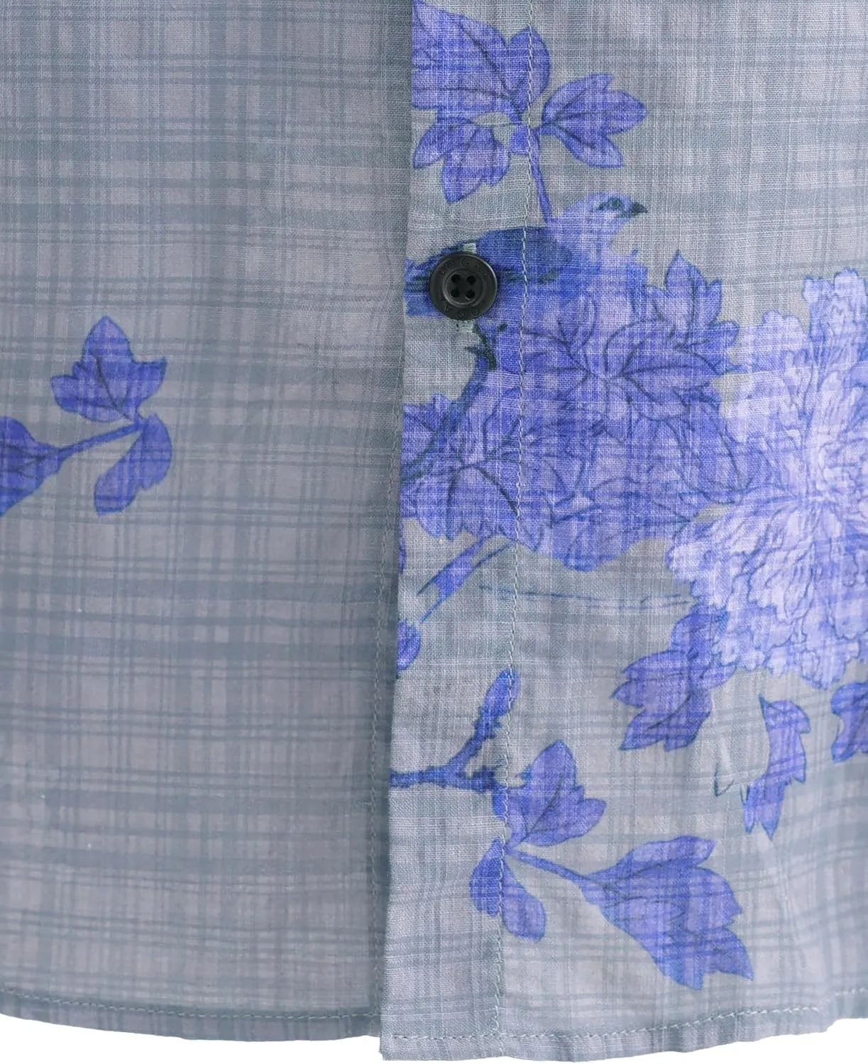 JOGAL Men's Flower Short Sleeve Button Down Hawaiian Shirt