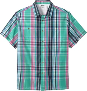 KingSize Men's Big & Tall Short-Sleeve Plaid Sport Shirt