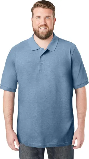 KingSize Men's Big & Tall Shrink-Less Piqu Polo Shirt