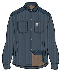 Kodiak 2.0 Sherpa Lined Cord Overshirt - Tidal Blue