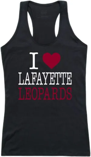 Lafayette College Leopards NCAA Women's I Love Tank Top - Black, Large