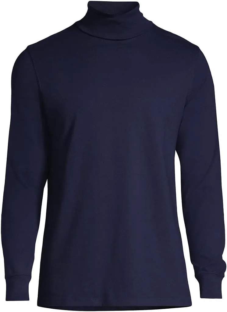 Lands' End Men's Super-T Cotton-Blend Turtleneck Shirt