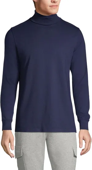 Lands' End Men's Super-T Cotton-Blend Turtleneck Shirt