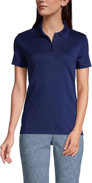 Lands' End Women's American-Grown Supima Cotton Polo Shirt