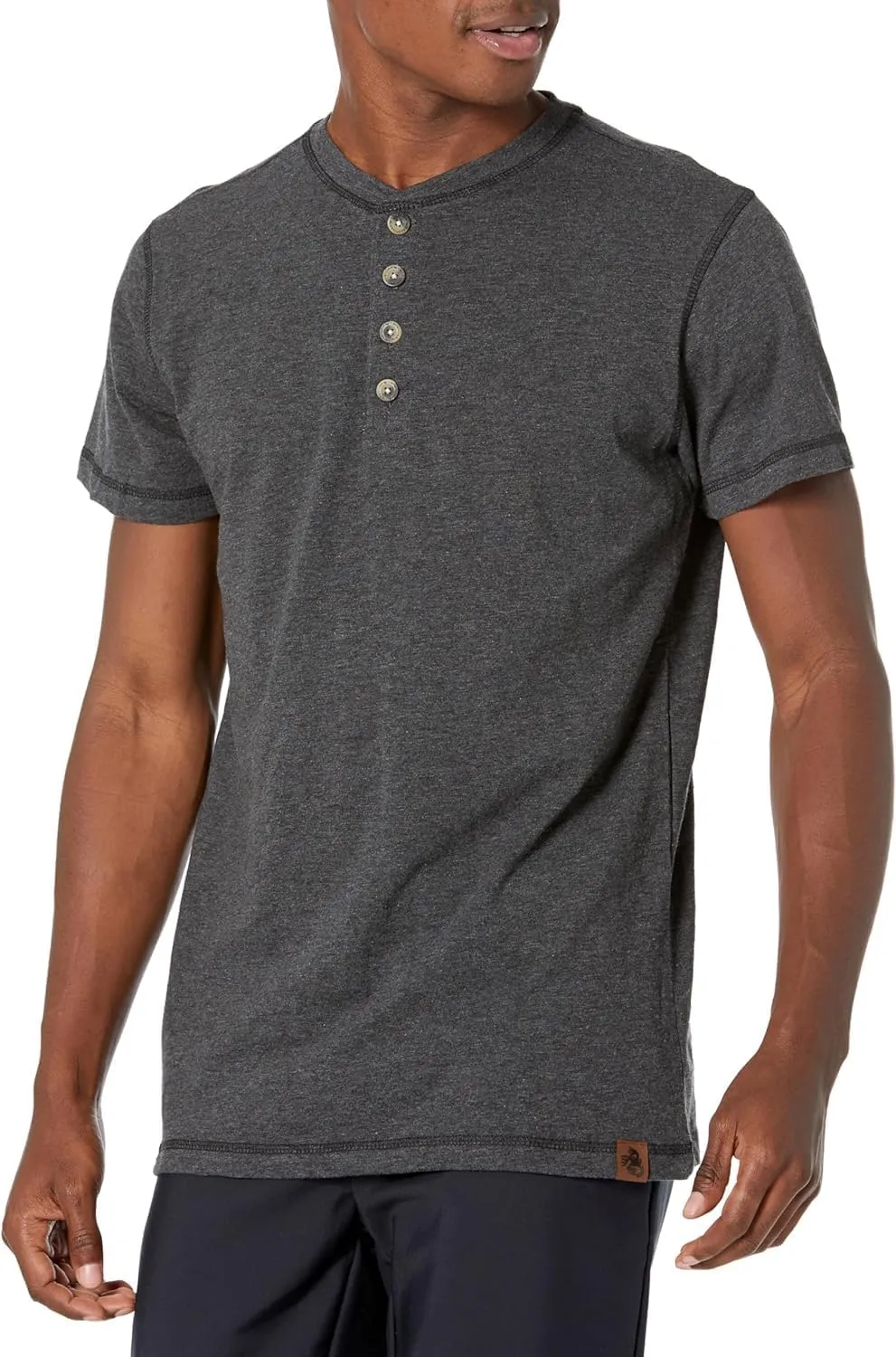 Legendary Whitetails Men's Maverick Slub Henley Short Sleeve Shirt