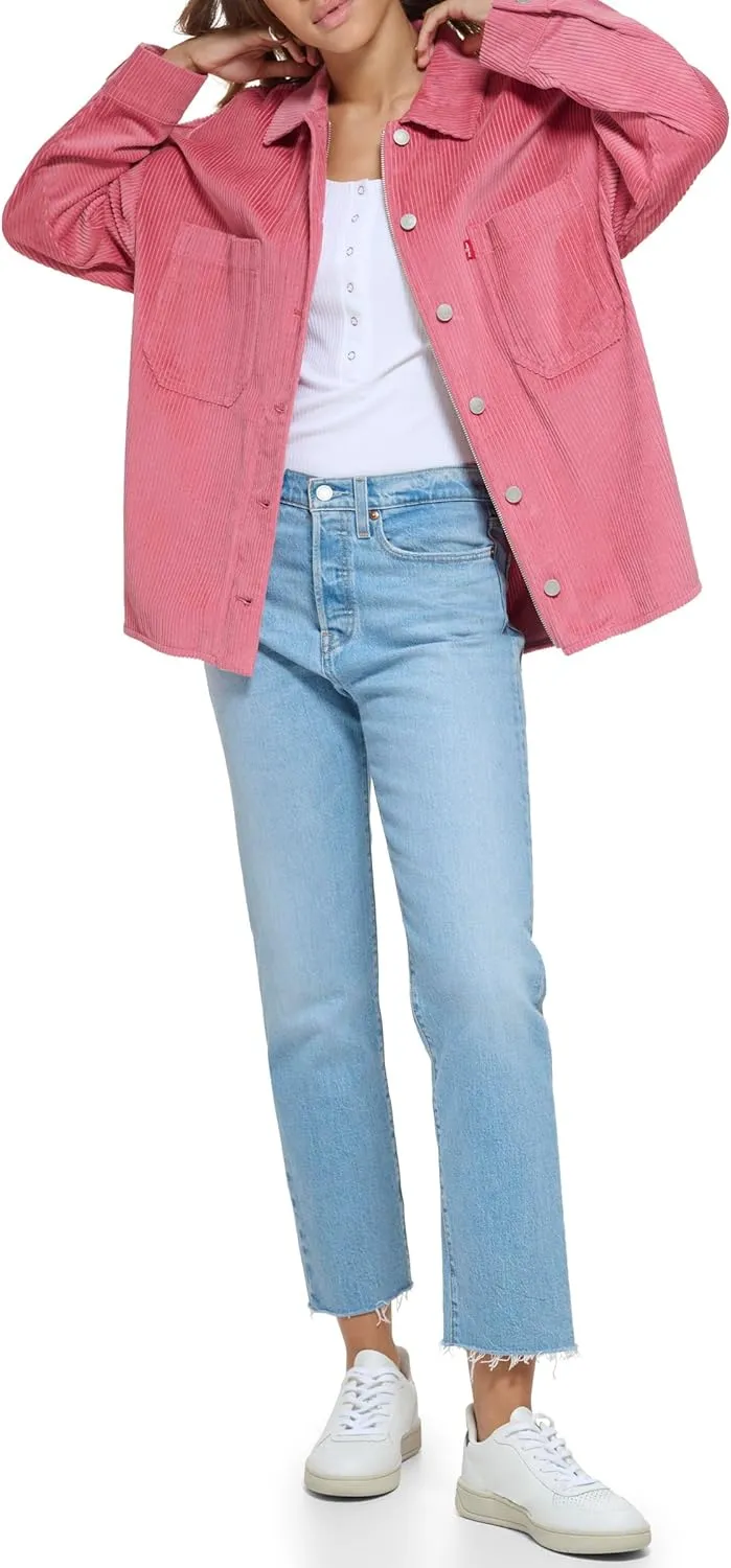 Levi's womens Cotton Corduroy Shirt Shacket (Standard & Plus Sizes)