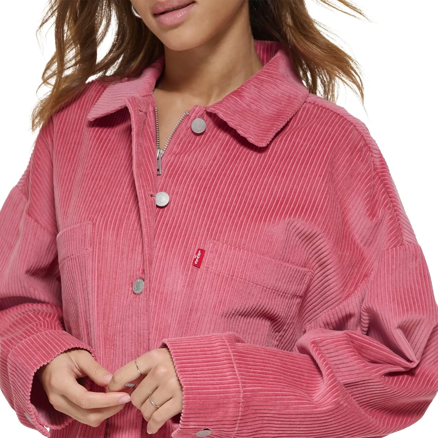 Levi's womens Cotton Corduroy Shirt Shacket (Standard & Plus Sizes)