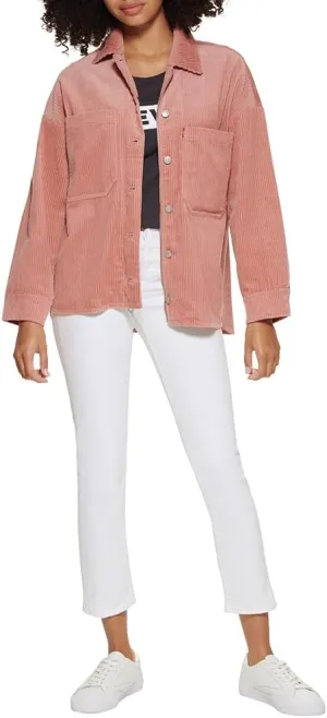 Levi's womens Cotton Corduroy Shirt Shacket (Standard & Plus Sizes)