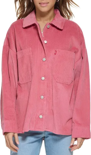 Levi's womens Cotton Corduroy Shirt Shacket (Standard & Plus Sizes)