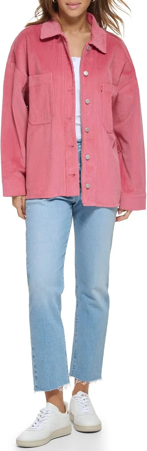 Levi's womens Cotton Corduroy Shirt Shacket (Standard & Plus Sizes)