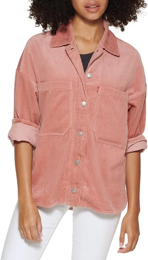 Levi's womens Cotton Corduroy Shirt Shacket (Standard & Plus Sizes)