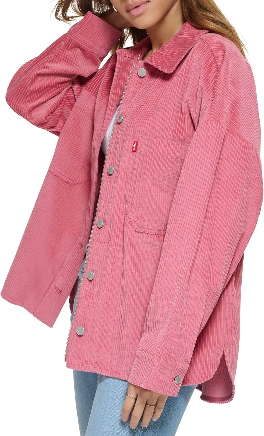 Levi's womens Cotton Corduroy Shirt Shacket (Standard & Plus Sizes)