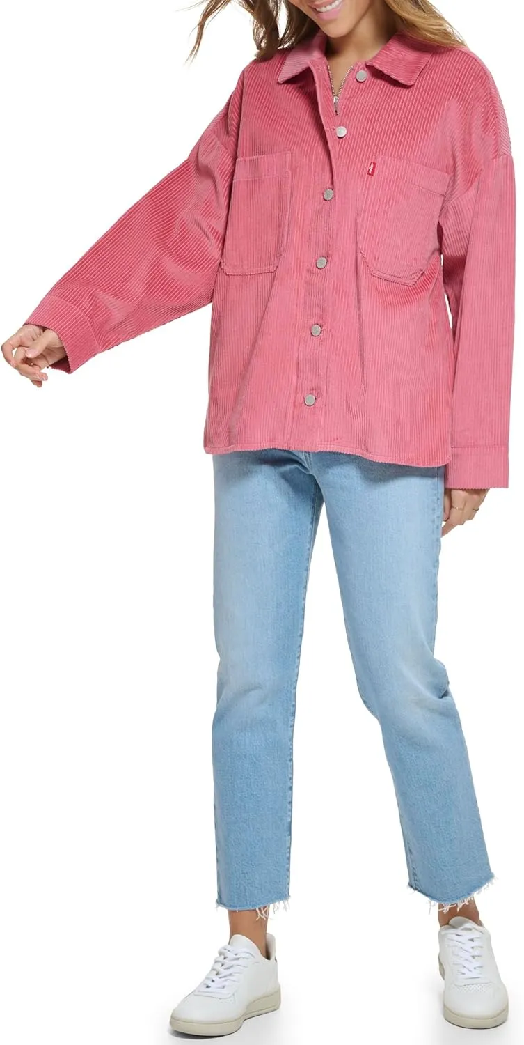 Levi's womens Cotton Corduroy Shirt Shacket (Standard & Plus Sizes)