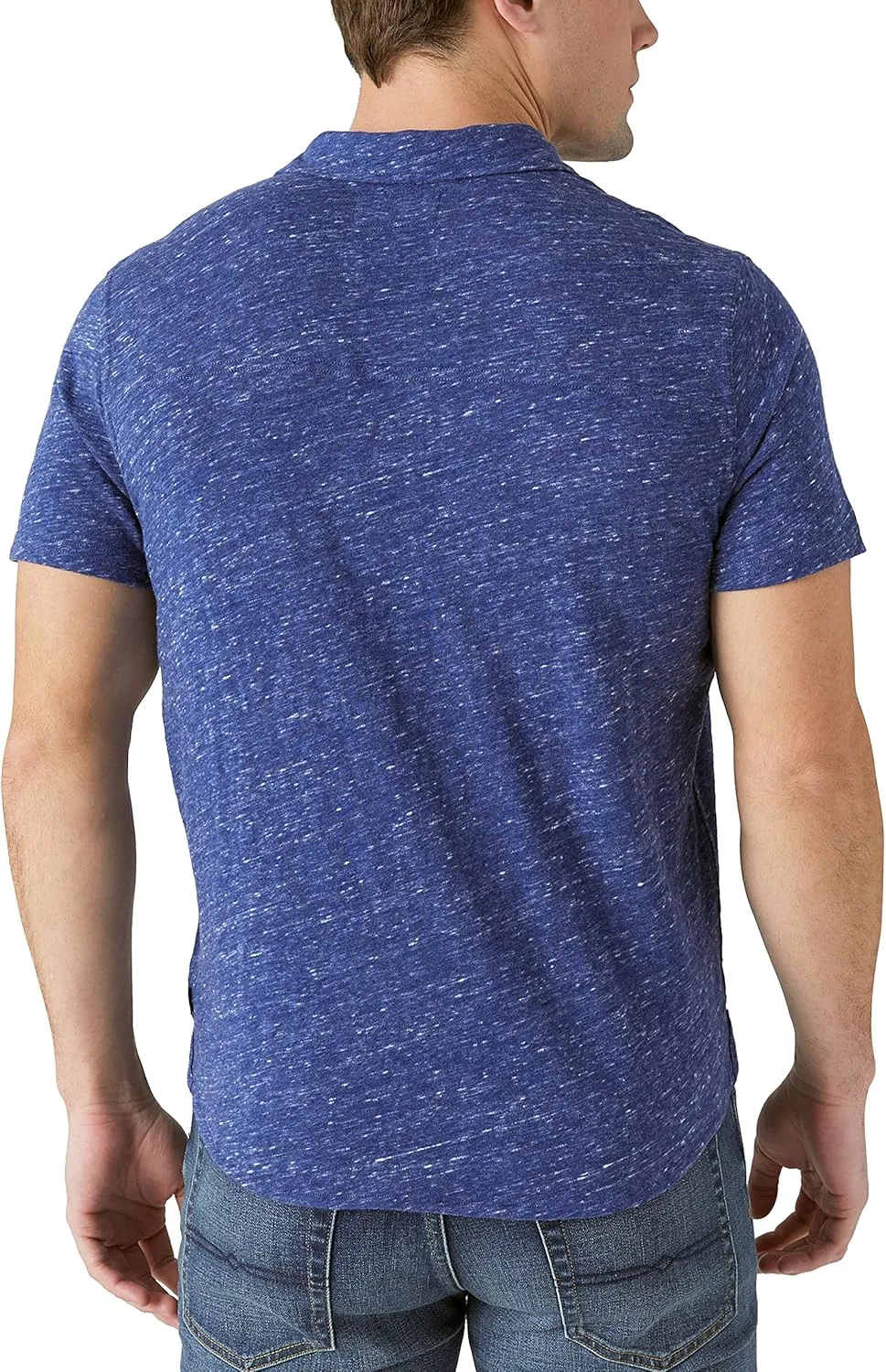 Lucky Brand Men's Short Sleeve Linen Button Up Shirt