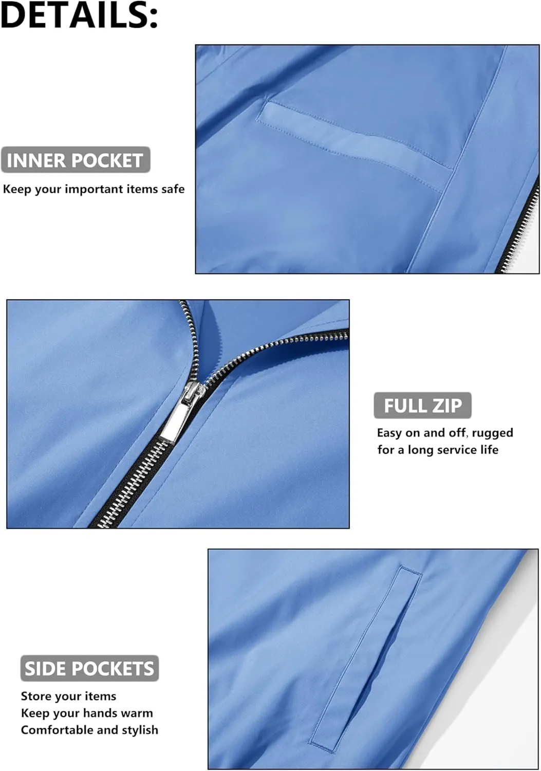 MAGCOMSEN Men's Bomber Jacket Lightweight Casual Zip Up Windbreaker Spring Fall Golf Coat with Pockets