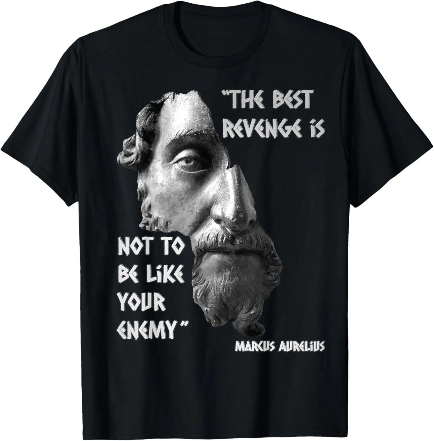 Marcus Aurelius Stoic Wisdom Best Revenge Quote T-Shirt