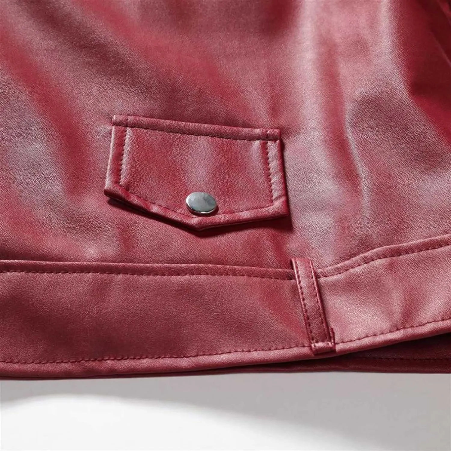 Men Faux Leather Bomber Jacket Fashion Fall Winter Zip Up Long Sleeve Jackets for Motorcycle Outdoor Streetwear