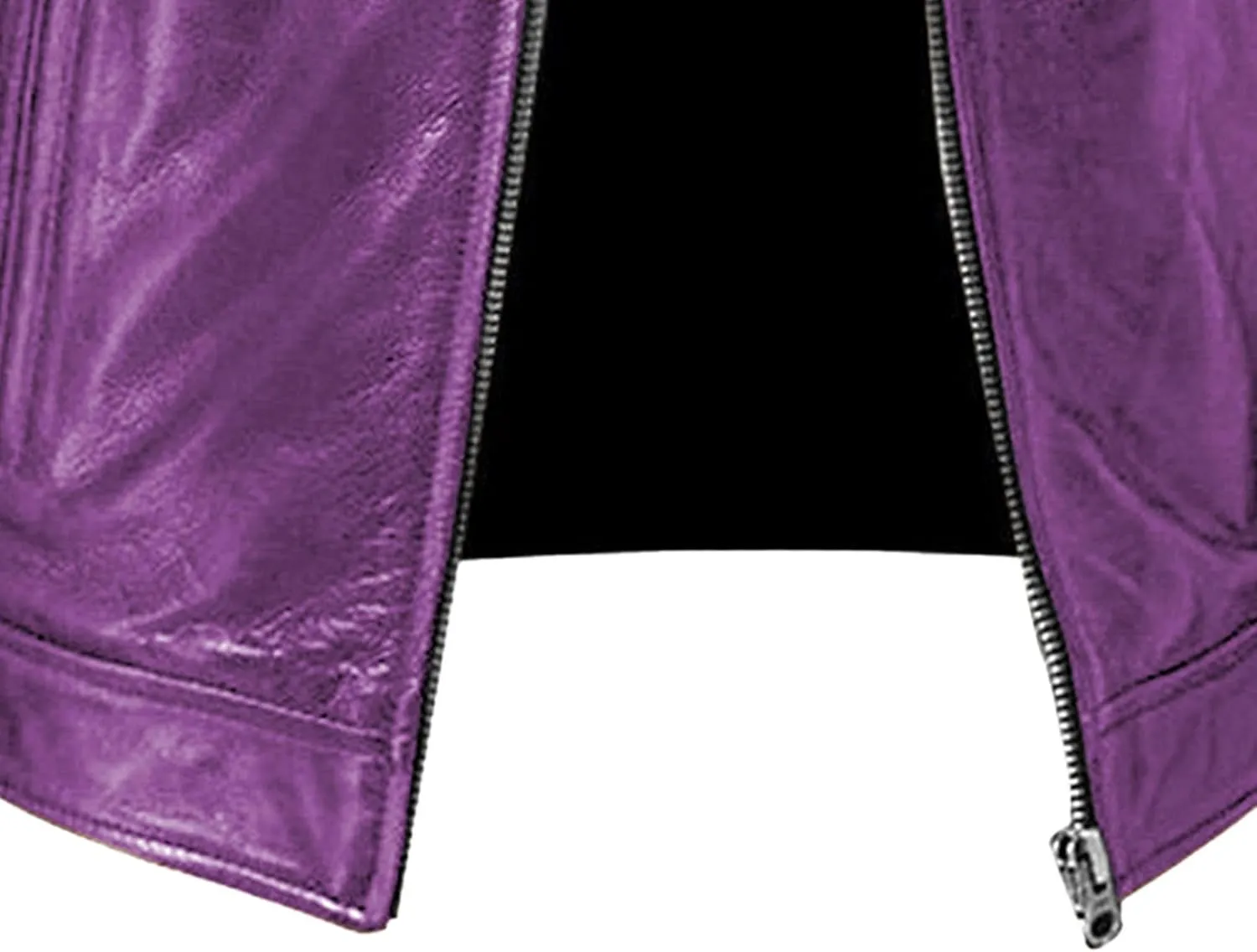 Men Leather Motorcycle Jacket Stand Collar Faux Leather Jackets Zip-Up Slim Fit Biker Coat
