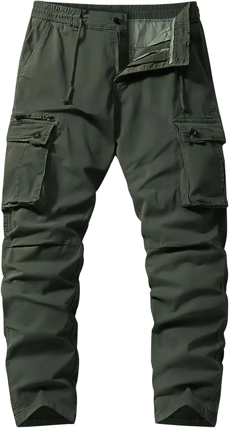 Mens Cargo Pants Ripstop Outdoor Hiking Pants Athletic Substantial Joggers Sweatpants
