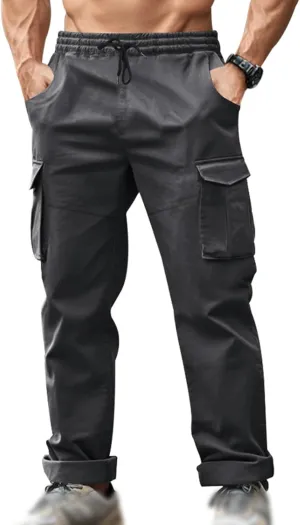 Men's Casual Cargo Pants Tactical Military Pants Quick Dry Workout Sweatpants Outdoor Joggers with Multi Pockets Men's Casual Cargo Pants Tactical Military Pants Quick Dry Workout Sweatpants Outdoor Joggers with Multi Pockets