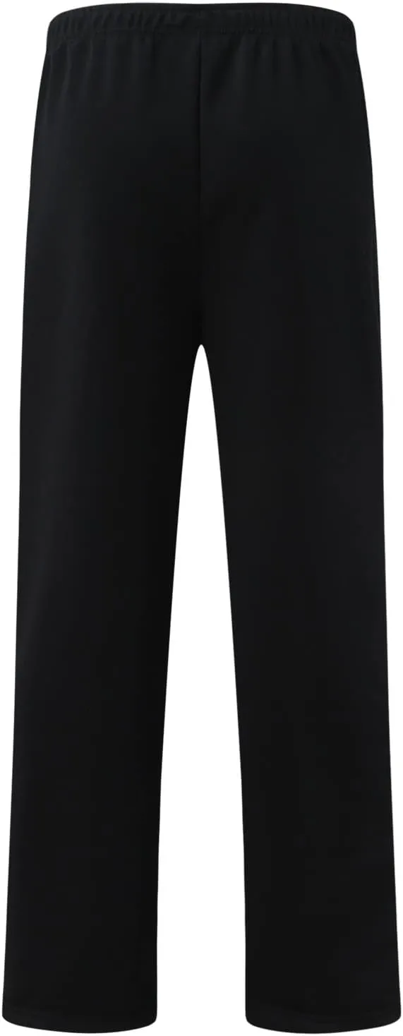 Men's Linen Harem Pants, Casual Loose Drawstring Elastic Waist Sweatpant, Outdoor Baggy Hiking Jogger Trousers Pockets