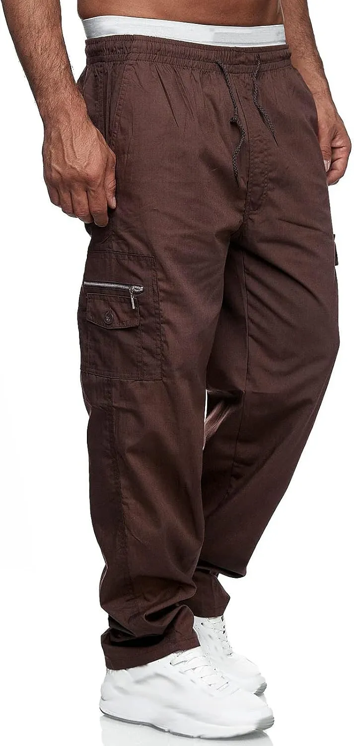 Men's Sports Casual Jogging Trousers Lightweight Hiking Work Pants Outdoor Pant