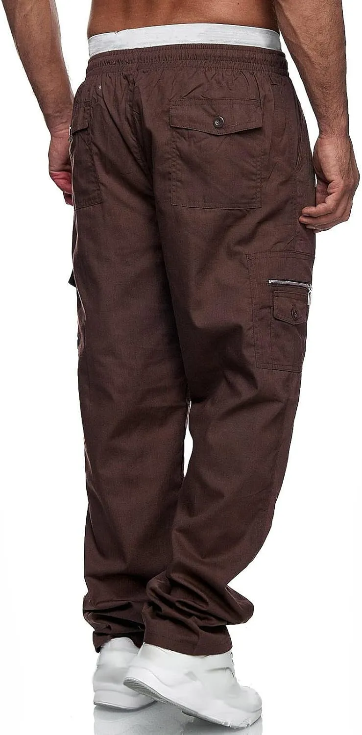 Men's Sports Casual Jogging Trousers Lightweight Hiking Work Pants Outdoor Pant