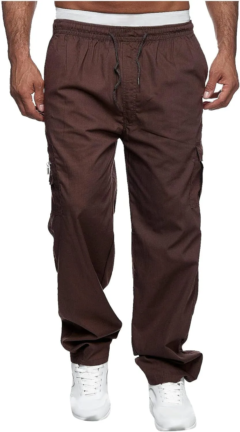 Men's Sports Casual Jogging Trousers Lightweight Hiking Work Pants Outdoor Pant